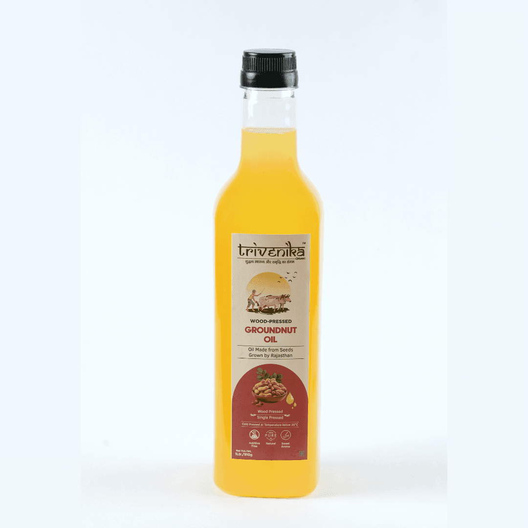 Wood-Pressed Groundnut Oil - 1 LITRE